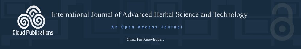 International Journal of Advanced Herbal Science and Technology- An Open Access Journal