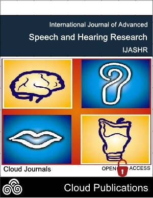 Open Access Peer Reviewed International Journal of Advanced Speech and Hearing Research